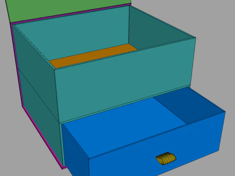 Drawer Gift Box 3D Model