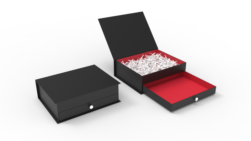 Drawer Gift Box 2 3D Model .c4d .max .obj .3ds .fbx .stl .blend
