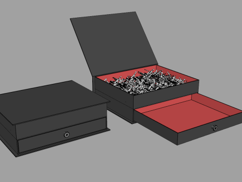 Drawer Gift Box 2 3D Model