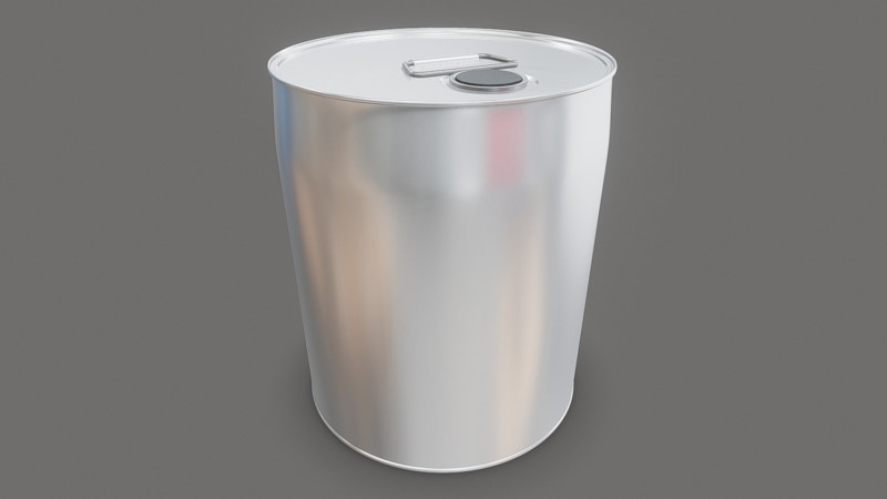 Drum 200 Liters 3D Model .c4d .max .obj .3ds .fbx .stl .blend