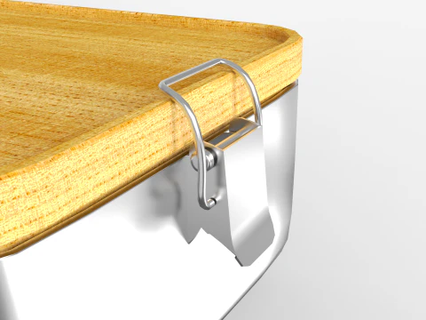 Eco Friendly Stainless Steel Lunch Box 3D Model