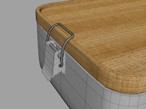 Eco Friendly Stainless Steel Lunch Box 3D Model