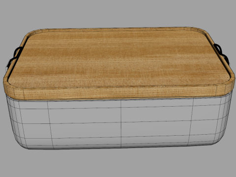 Portapranzo ecologico in acciaio inossidabile Modello 3D