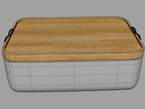 Eco Friendly Stainless Steel Lunch Box 3D Model