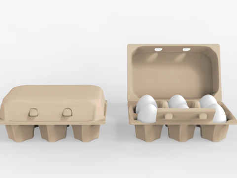 Caixa de Ovos Modelo 3D