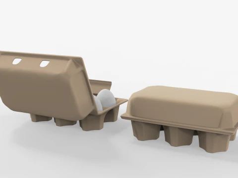 Caixa de Ovos Modelo 3D