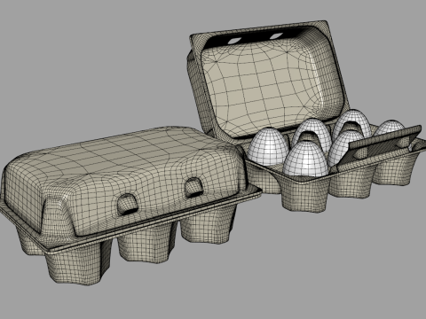 Eggs Box Model 3D