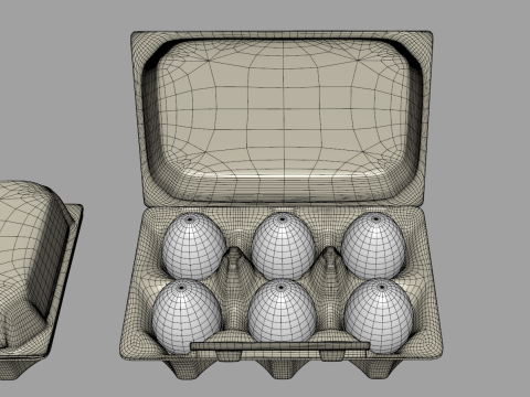 Eggs Box Model 3D