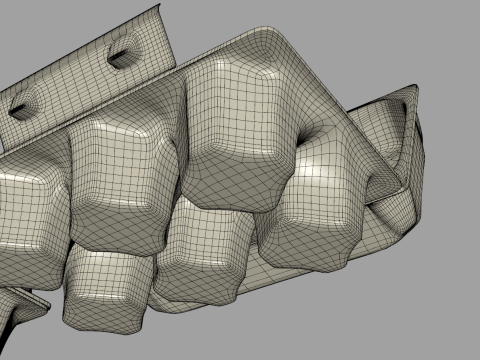 Eggs Box Model 3D