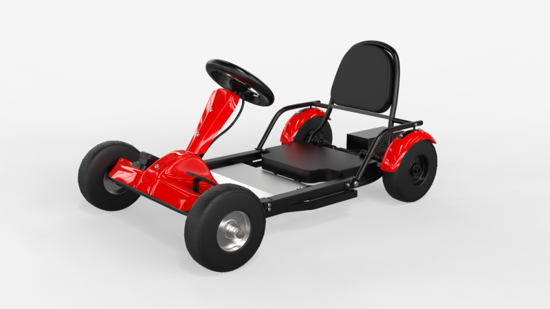 Electric Go Kart 3D Model .c4d .max .obj .3ds .fbx .stl .blend 
