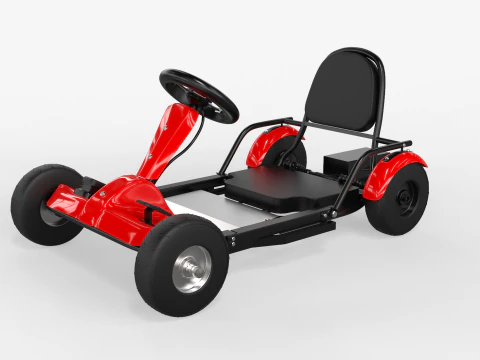 Kart el&eacute;trico Modelo 3D