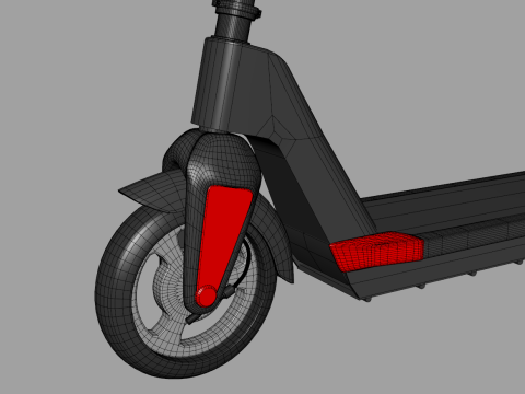 Electric Scooter 3D Model