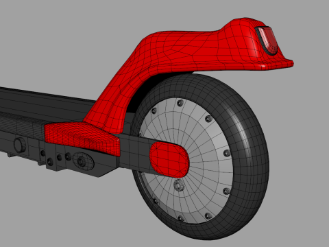 Electric Scooter 3D Model