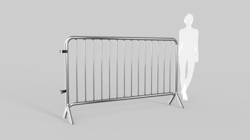 Fence Barrier - Crowd Control 1 3D Model .c4d .max .obj .3ds .fbx .stl .blend