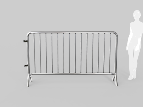 Fence Barrier - Crowd Control 1 3D Model
