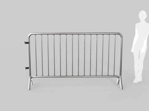 Fence Barrier - Crowd Control 1 3D Model