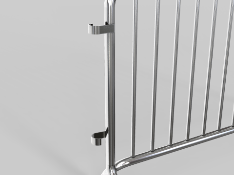 Fence Barrier - Crowd Control 1 3D Model