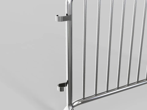Fence Barrier - Crowd Control 1 3D Model