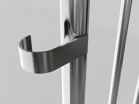 Fence Barrier - Crowd Control 1 3D Model