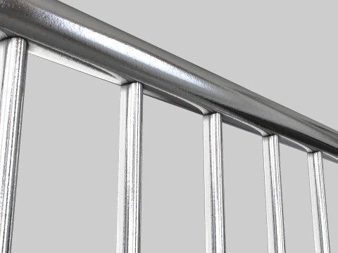 Fence Barrier - Crowd Control 1 3D Model