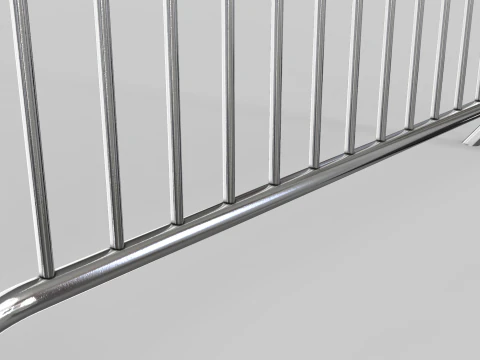 Fence Barrier - Crowd Control 1 3D Model