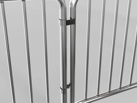Fence Barrier - Crowd Control 1 3D Model