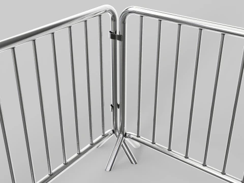 Fence Barrier - Crowd Control 1 3D Model