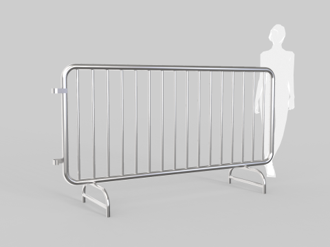 Fence Barrier - Crowd Control 2 Modelo 3D