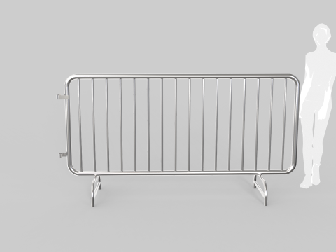 Fence Barrier - Crowd Control 2 3D Модель