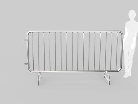 Fence Barrier - Crowd Control 2 3D Model