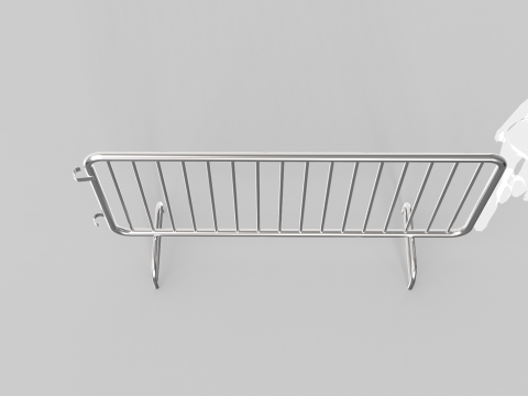 Fence Barrier - Crowd Control 2 3D Модель