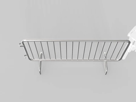 Fence Barrier - Crowd Control 2 3D Model