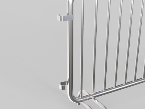 Fence Barrier - Crowd Control 2 3D Модель