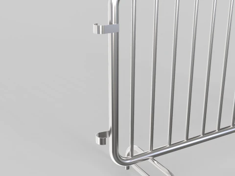 Fence Barrier - Crowd Control 2 3D Model