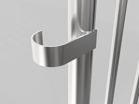 Fence Barrier - Crowd Control 2 3D Model
