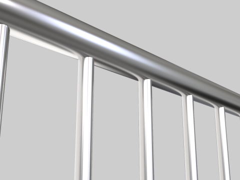 Fence Barrier - Crowd Control 2 3D Модель