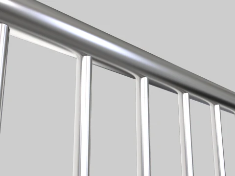 Fence Barrier - Crowd Control 2 3D Model