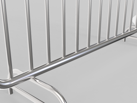 Fence Barrier - Crowd Control 2 3D Модель