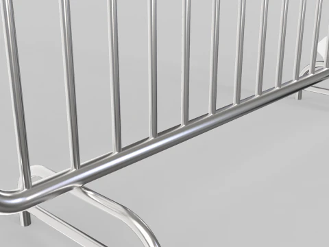 Fence Barrier - Crowd Control 2 3D Model