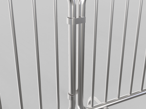 Fence Barrier - Crowd Control 2 3D Модель