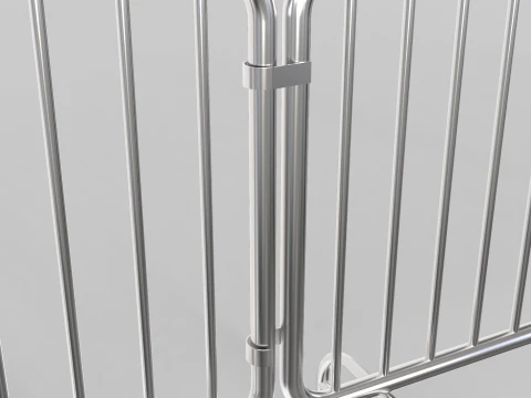 Fence Barrier - Crowd Control 2 3D Model