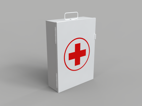 First Aid Wall Box Model 3D
