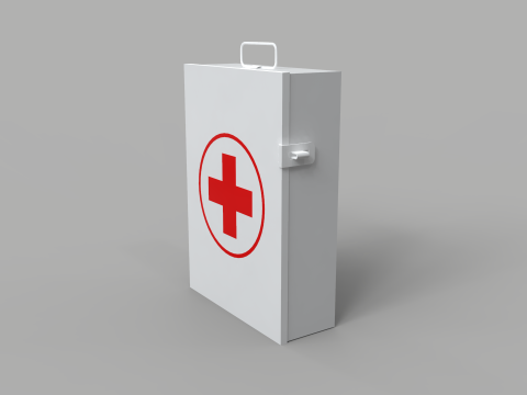 First Aid Wall Box 3D 模型