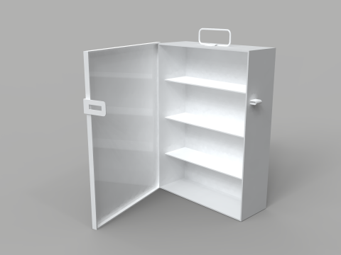 First Aid Wall Box 3D 模型