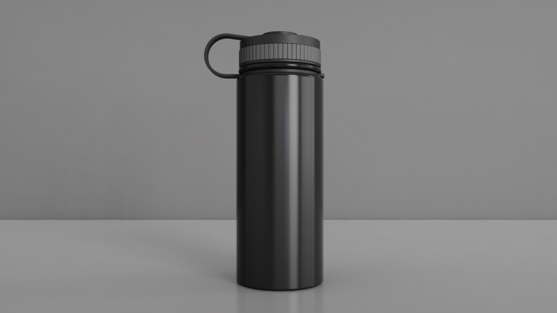 Flask Vacuum Thermo Cup 3D Модель .c4d .max .obj .3ds .fbx .stl .blend 
