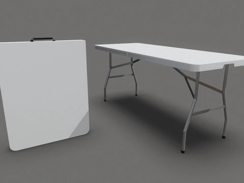 Składany St&oacute;ł - 6 Ft Model 3D