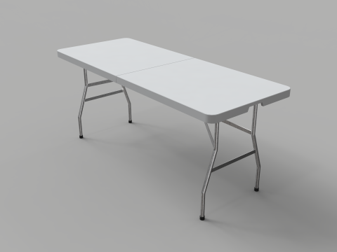 Folding Table - 6 Ft Modelo 3D