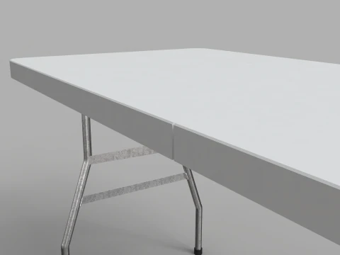 Folding Table - 6 Ft 3D Model
