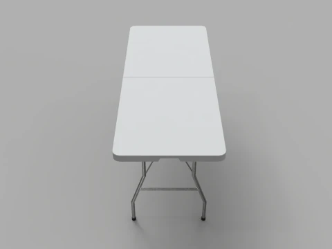 Folding Table - 6 Ft 3D Model