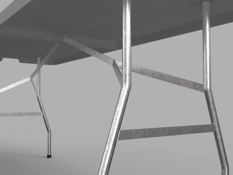 Folding Table - 6 Ft Modelo 3D